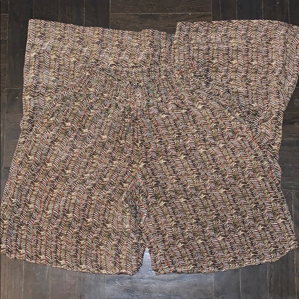 Printed wide leg pants